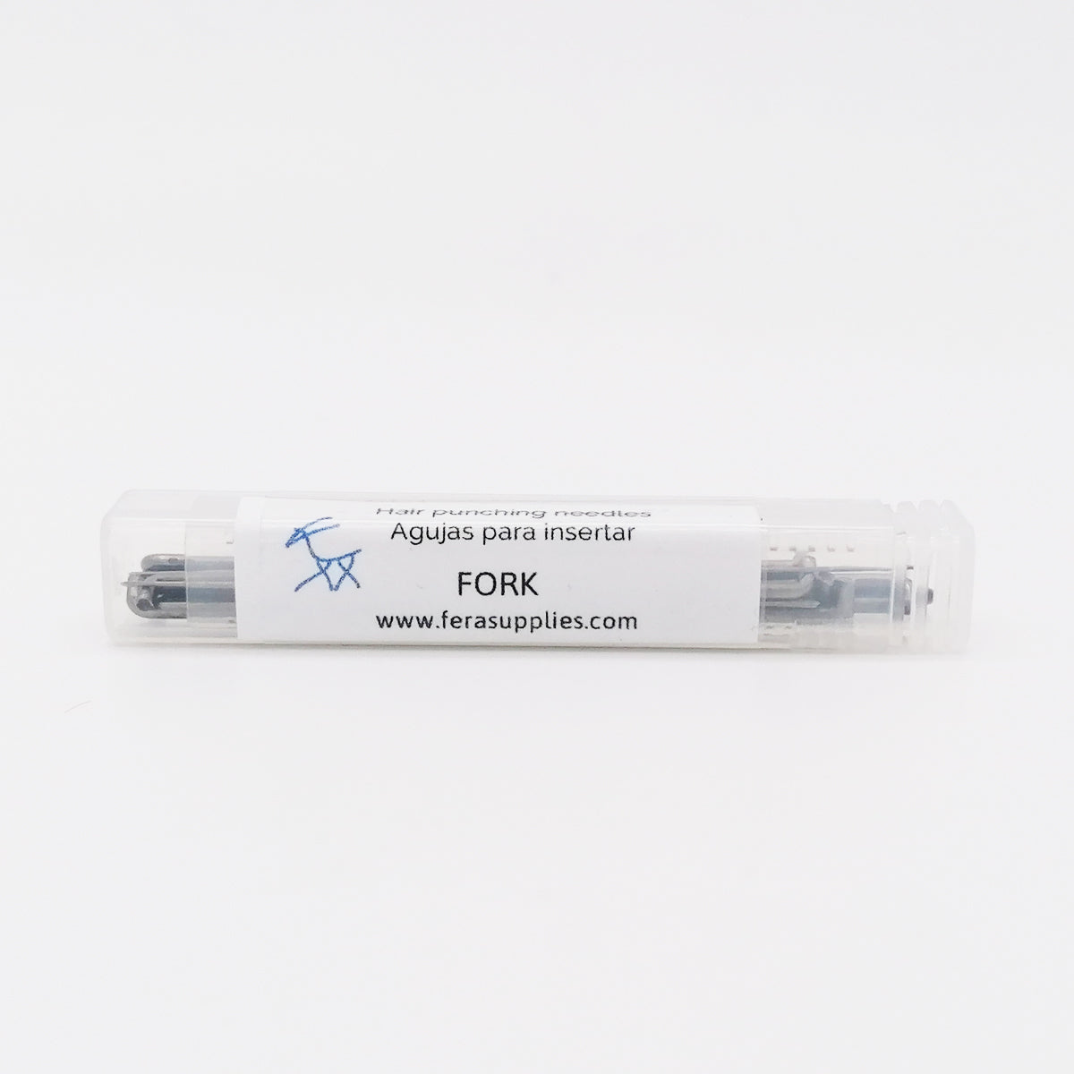 Hair punching fork needles