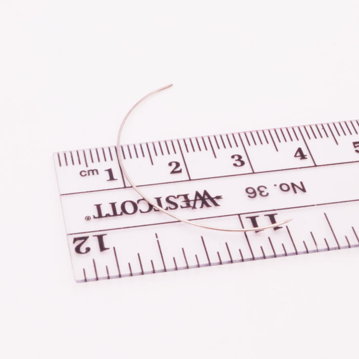 Thin curved needles