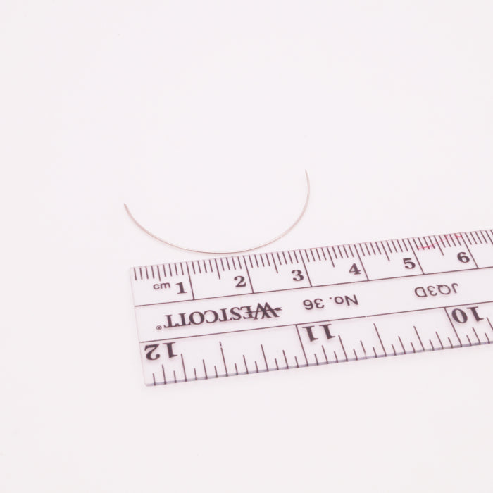 Thin curved needles