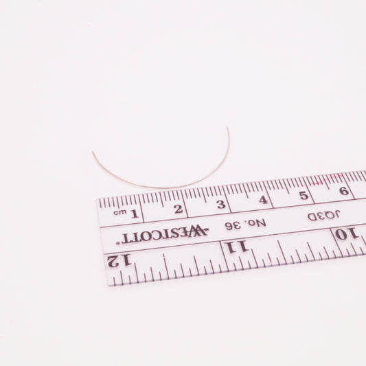 Thin curved needles