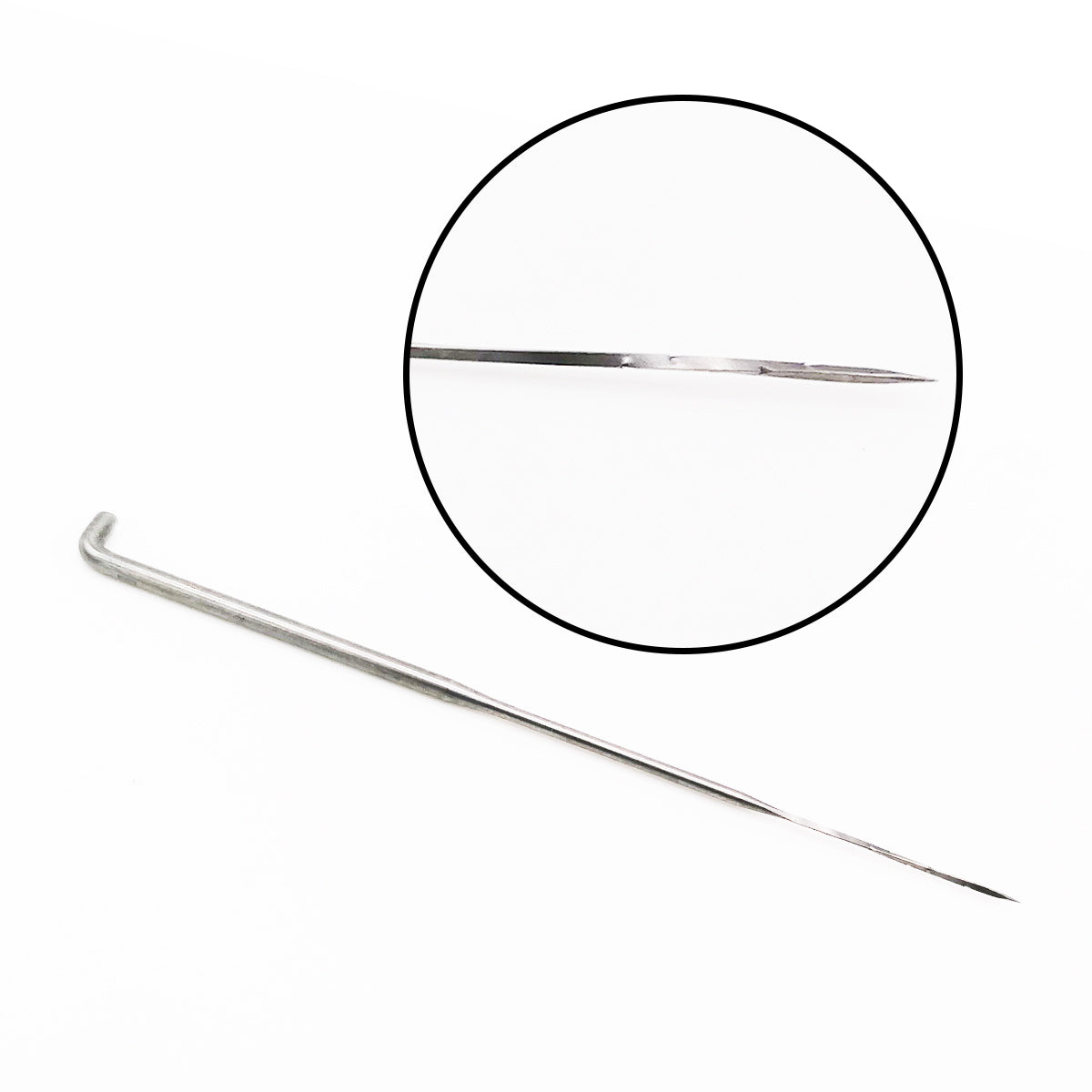 Hair punching twisted needles