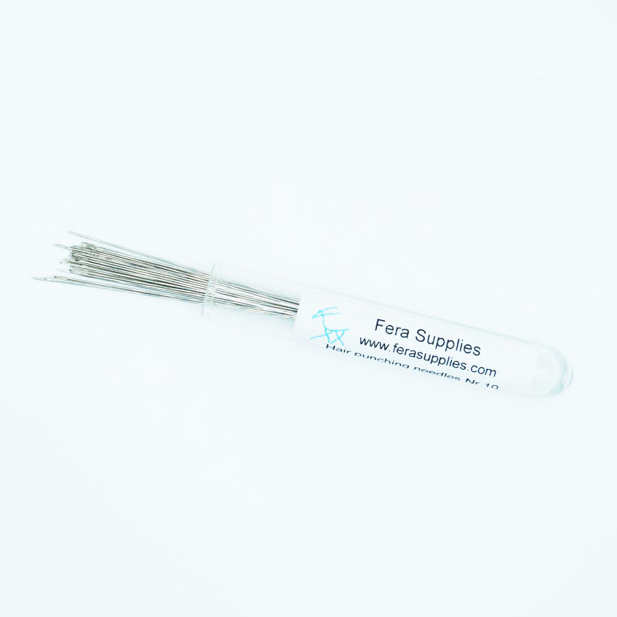 25 Silver tip hair punching needles